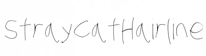 Stray Cat Hairline  font caratteri gratis