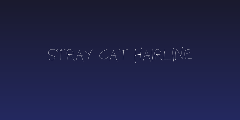 Stray Cat Hairline Social Header
