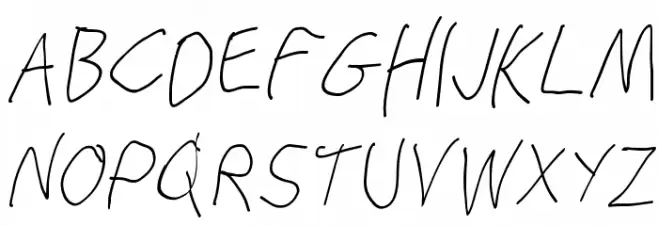 Stray Cat Light Condensed Oblique フォント 大文字