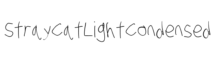 Stray Cat Light Condensed  免费字体下载