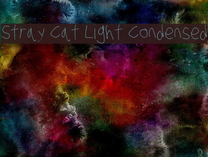 Stray Cat Light Condensed Font examples