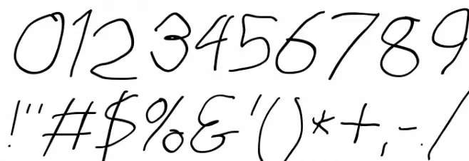 Stray Cat Light Extended Oblique Font OTHER CHARS