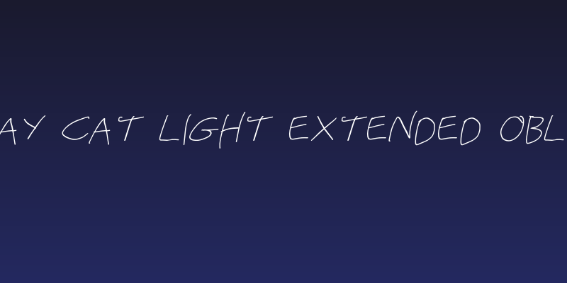 Stray Cat Light Extended Oblique Social Header