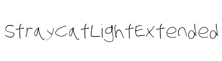 Stray Cat Light Extended  font caratteri gratis