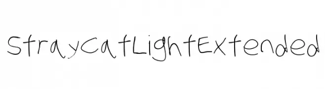 Stray Cat Light Extended  les polices de caractères gratuit tlcharger