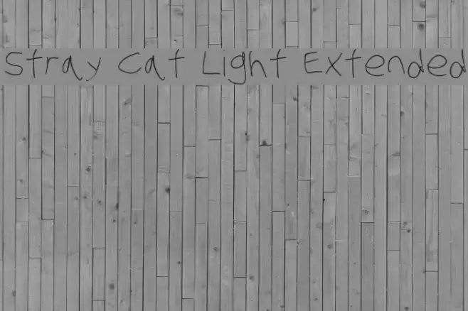 Stray Cat Light Extended Font examples