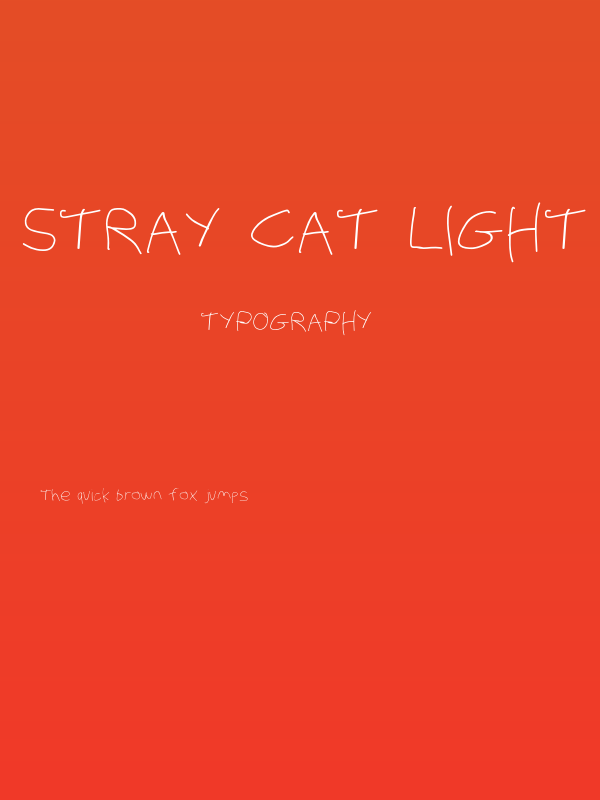 Stray Cat Light Extended Poster