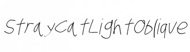 Stray Cat Light Oblique  Fuentes Gratis Descargar