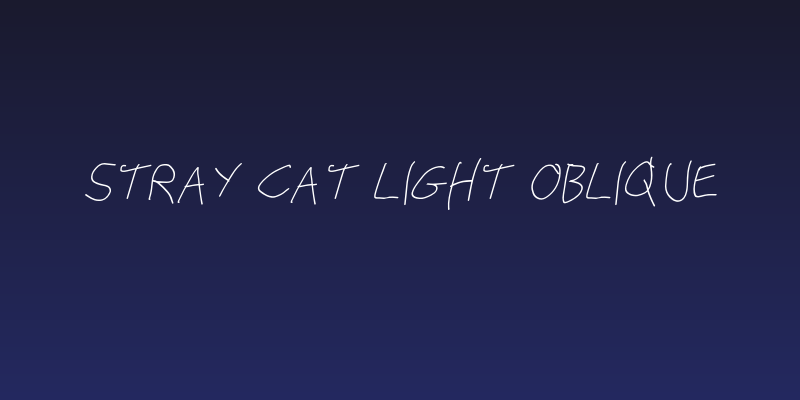 Stray Cat Light Oblique Social Header
