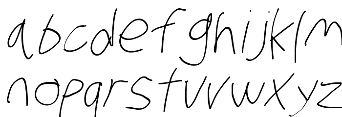 Stray Cat Light Oblique Font LOWERCASE
