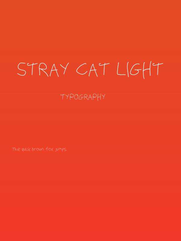 Stray Cat Light Poster
