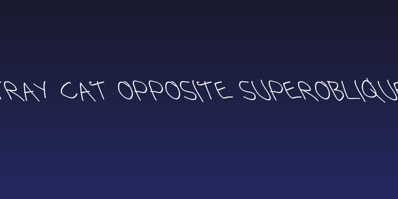 Stray Cat Opposite SuperOblique Social Header