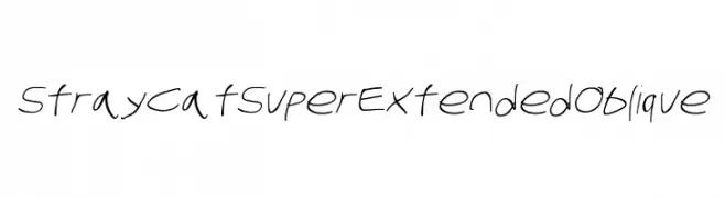 Stray Cat SuperExtended Oblique  Fuentes Gratis Descargar