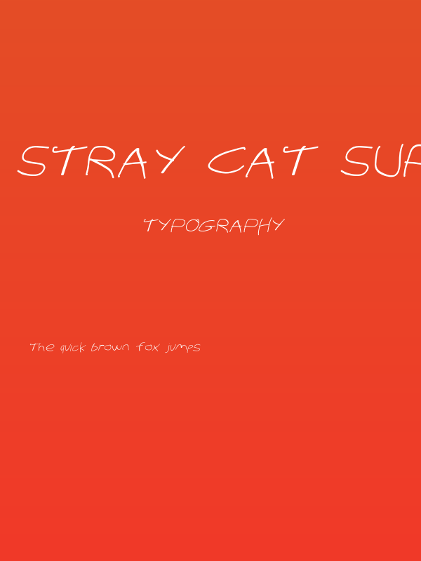 Stray Cat SuperExtended Oblique Poster
