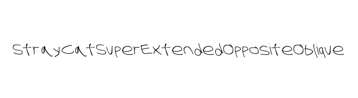 Stray Cat SuperExtended OppositeOblique  Free Fonts Download