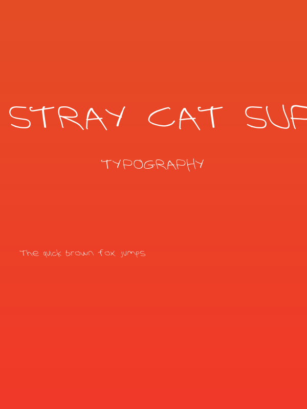 Stray Cat SuperExtended OppositeOblique Poster