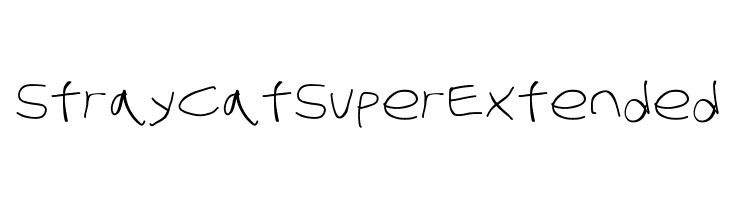 Stray Cat SuperExtended  Скачать бесплатные шрифты