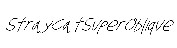 Stray Cat SuperOblique  baixar fontes gratis