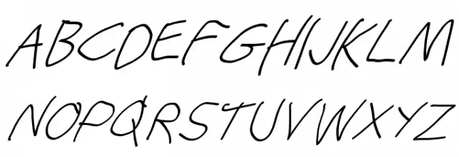 Stray Cat SuperOblique Schriftart Groß