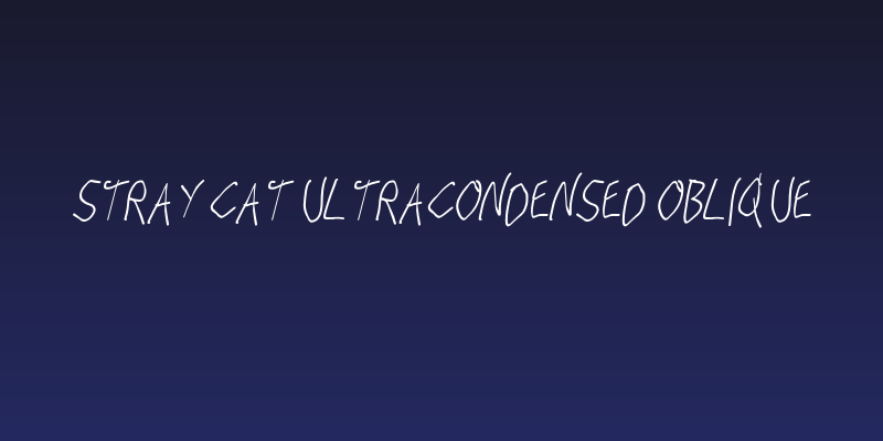 Stray Cat UltraCondensed Oblique Social Header