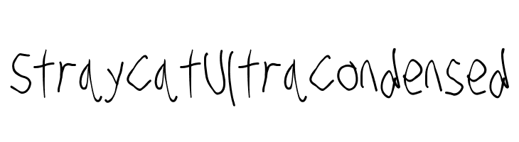 Stray Cat UltraCondensed  font caratteri gratis