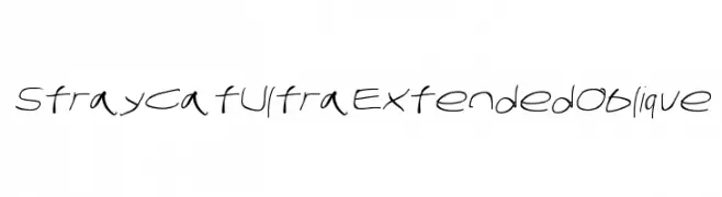 Stray Cat UltraExtended Oblique  Fuentes Gratis Descargar