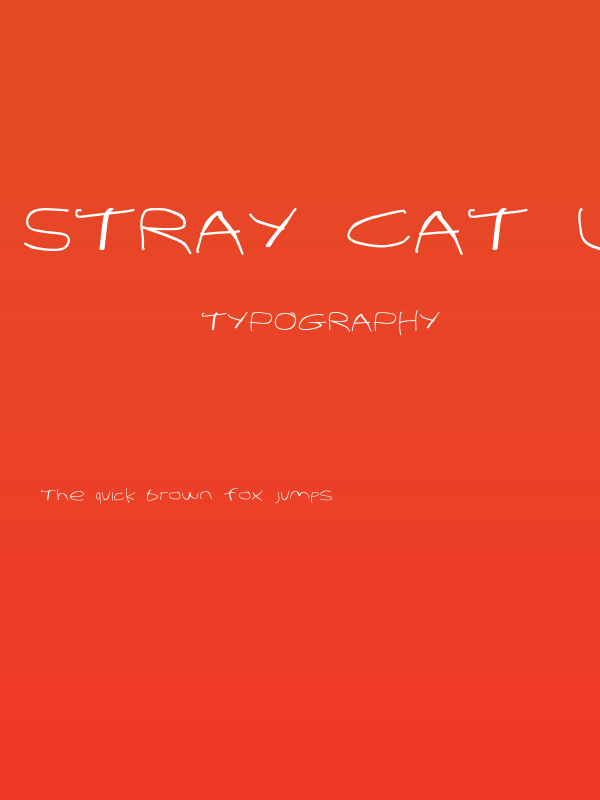 Stray Cat UltraExtended Poster