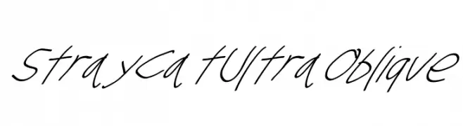 Stray Cat UltraOblique  Frei Schriftart Herunterladen