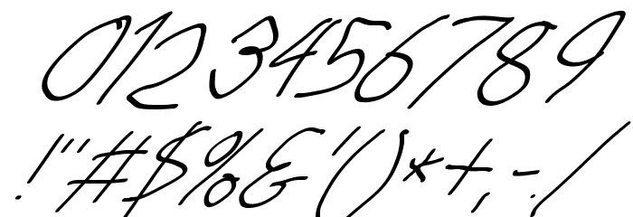 Stray Cat UltraOblique Font OTHER CHARS