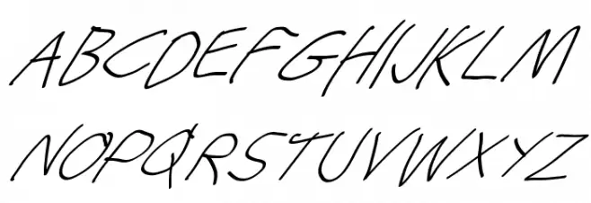 Stray Cat UltraOblique Schriftart Groß