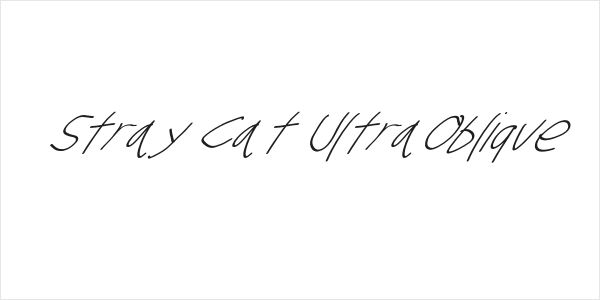Stray Cat UltraOblique Logo