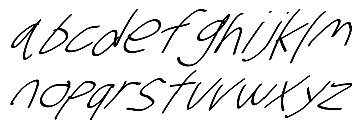 Stray Cat UltraOblique Font LOWERCASE