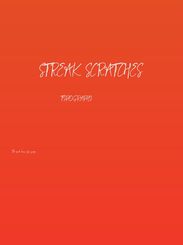 Streak Scratches Poster