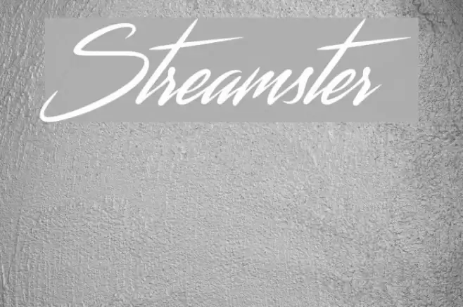 Streamster Font examples