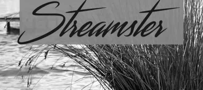 Streamster Font examples