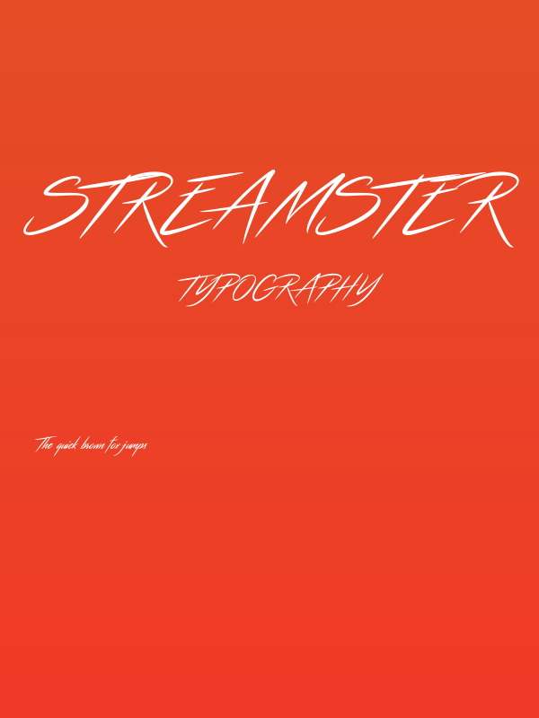Streamster Poster
