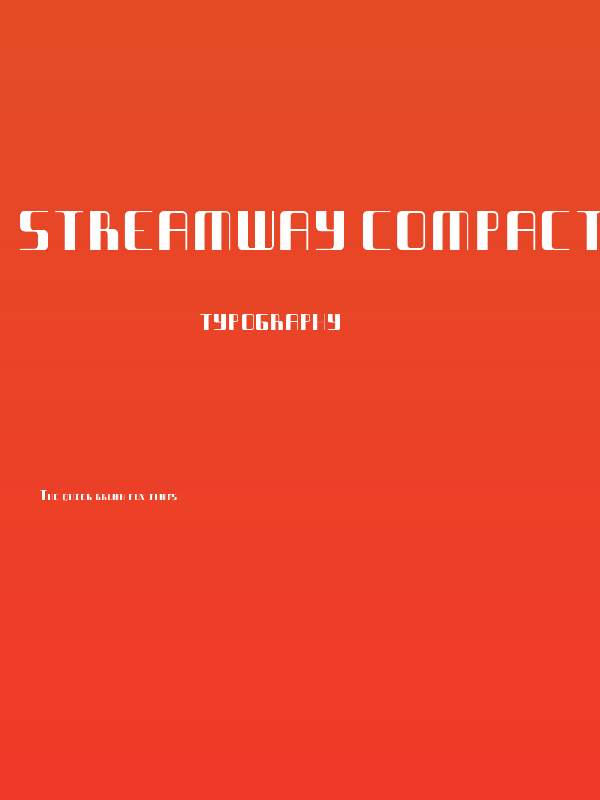 Streamway Compact Poster