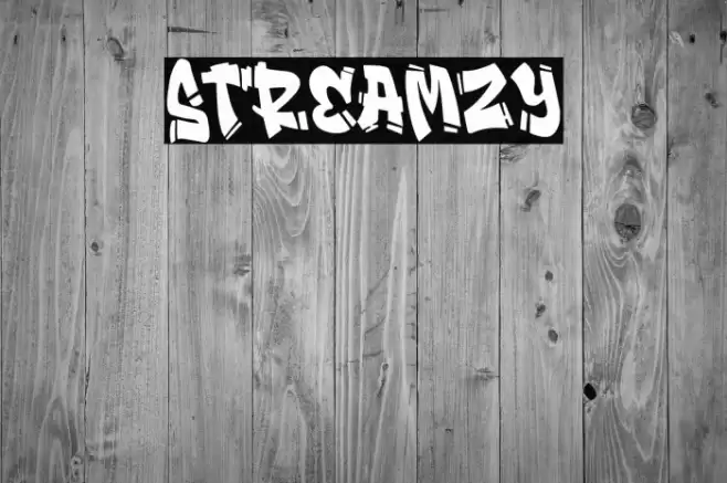 Streamzy Font examples