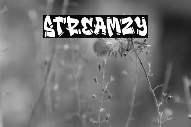Streamzy Font examples