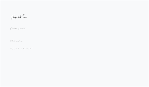 Streatline Business Card