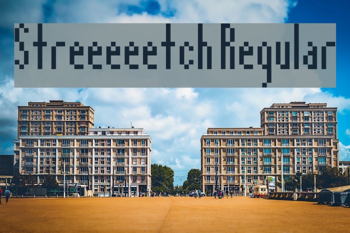 Streeeeetch Regular Font examples