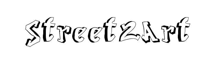 Street 2 Art फ़ॉन्ट