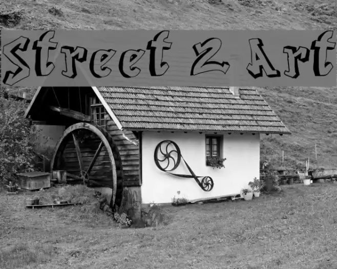 Street 2 Art Font examples