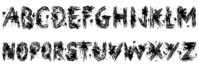 Street Art Schriftart Groß