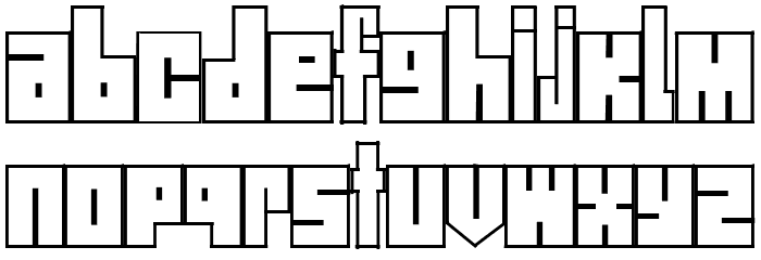 Street Block Font LOWERCASE