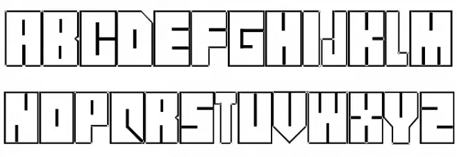 Street Block Schriftart Groß