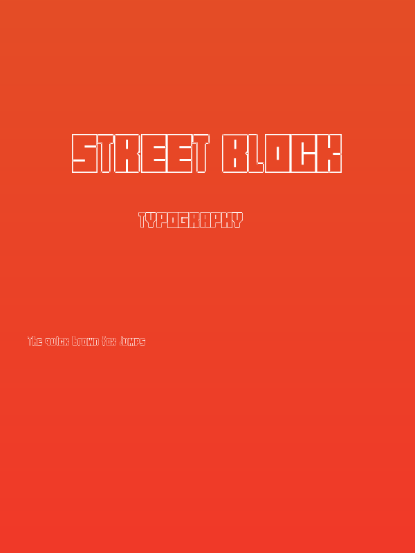 Street Block Poster