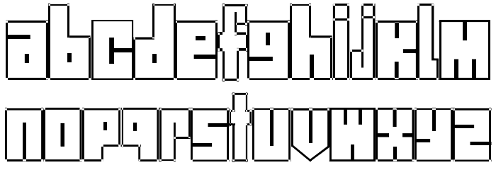 Street Block Font LOWERCASE