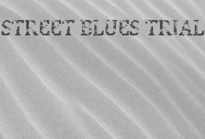 Street Blues Trial Font examples