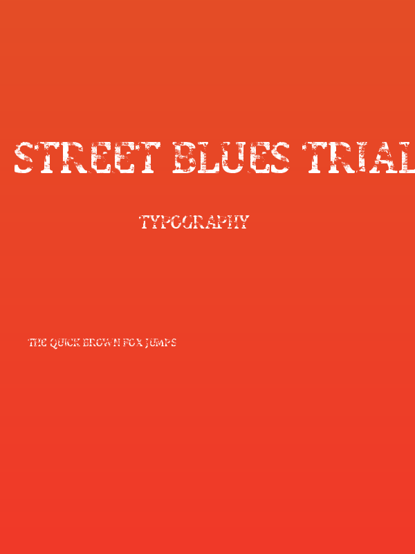 Street Blues Trial Poster
